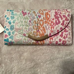 Multicoloured vegan wallet NWT